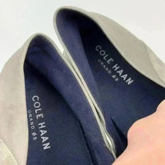 Cole Haan flats sz 7.5 gray suede grand OS loafers - Picture 9 of 12